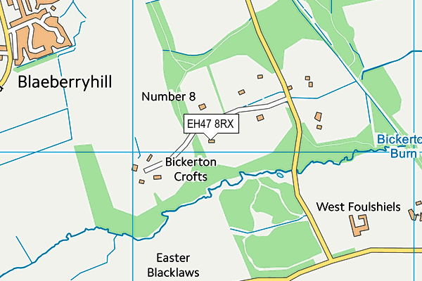 EH47 8RX map - OS VectorMap District (Ordnance Survey)