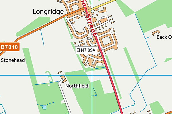 EH47 8SA map - OS VectorMap District (Ordnance Survey)