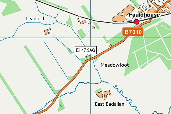 EH47 9AG map - OS VectorMap District (Ordnance Survey)