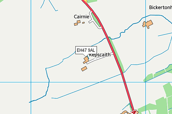 EH47 9AL map - OS VectorMap District (Ordnance Survey)