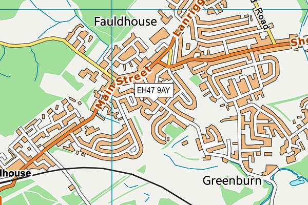 EH47 9AY map - OS VectorMap District (Ordnance Survey)