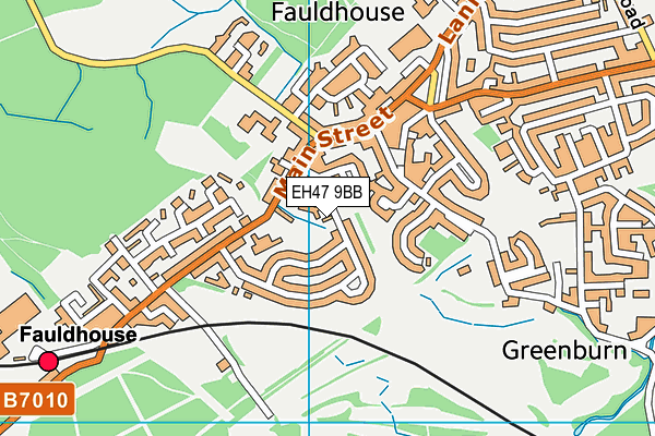 EH47 9BB map - OS VectorMap District (Ordnance Survey)