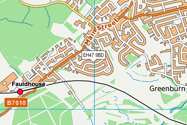 EH47 9BD map - OS VectorMap District (Ordnance Survey)