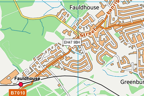 EH47 9BH map - OS VectorMap District (Ordnance Survey)