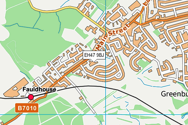 EH47 9BJ map - OS VectorMap District (Ordnance Survey)