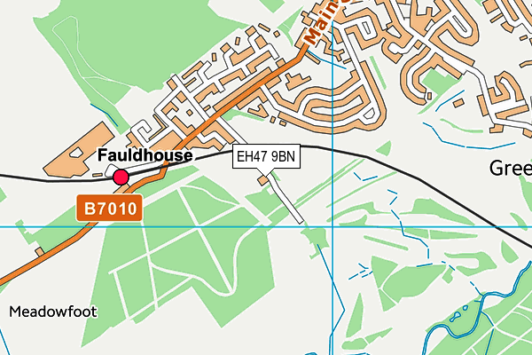 EH47 9BN map - OS VectorMap District (Ordnance Survey)