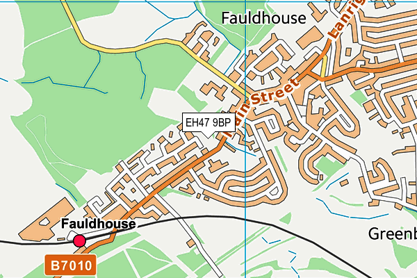 EH47 9BP map - OS VectorMap District (Ordnance Survey)