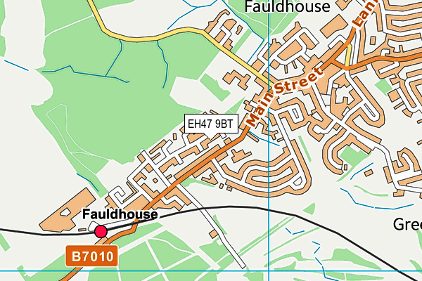 EH47 9BT map - OS VectorMap District (Ordnance Survey)