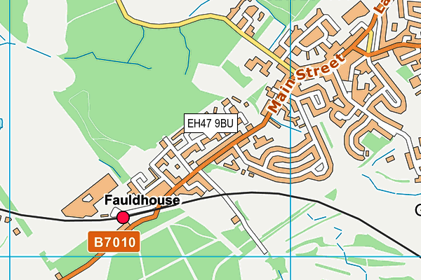 EH47 9BU map - OS VectorMap District (Ordnance Survey)