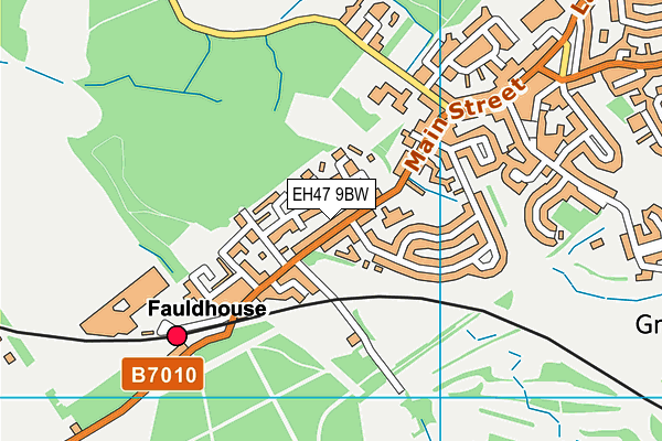 EH47 9BW map - OS VectorMap District (Ordnance Survey)