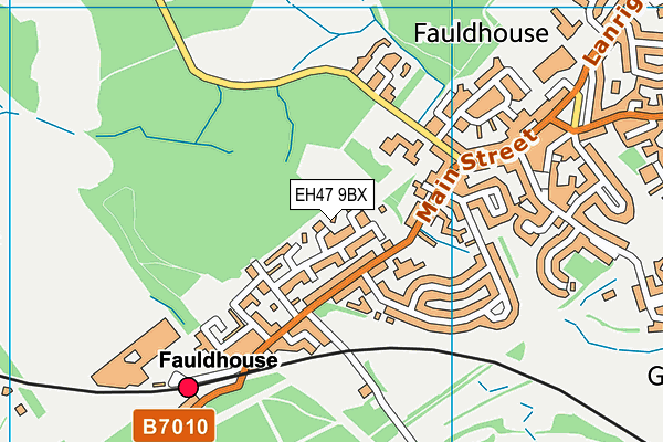 EH47 9BX map - OS VectorMap District (Ordnance Survey)