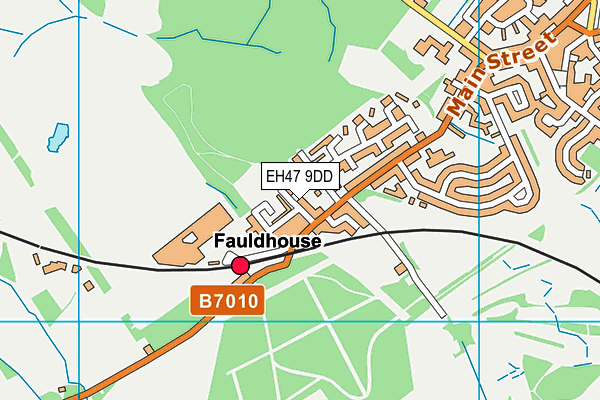 EH47 9DD map - OS VectorMap District (Ordnance Survey)