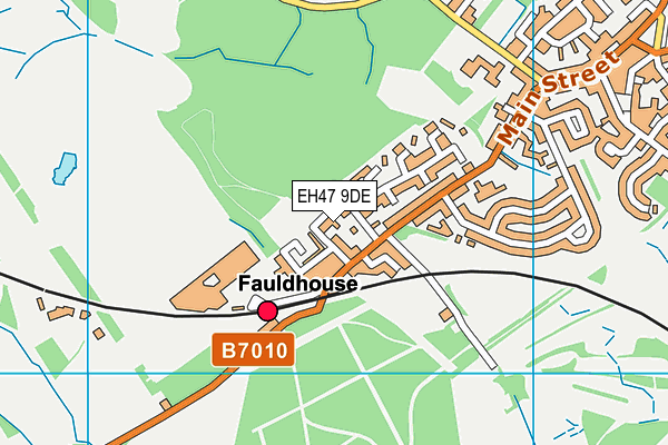 EH47 9DE map - OS VectorMap District (Ordnance Survey)