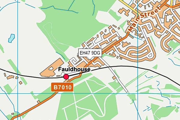 EH47 9DG map - OS VectorMap District (Ordnance Survey)