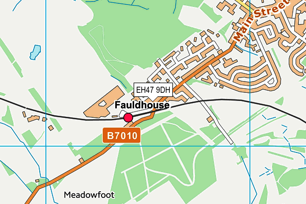 EH47 9DH map - OS VectorMap District (Ordnance Survey)