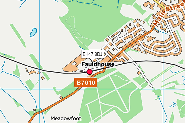 EH47 9DJ map - OS VectorMap District (Ordnance Survey)