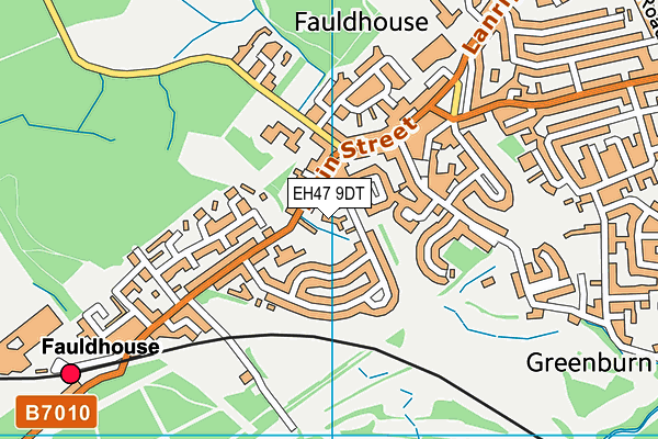 EH47 9DT map - OS VectorMap District (Ordnance Survey)