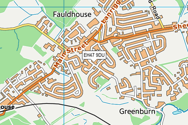 EH47 9DU map - OS VectorMap District (Ordnance Survey)