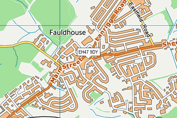 EH47 9DY map - OS VectorMap District (Ordnance Survey)