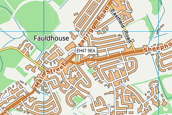 EH47 9EA map - OS VectorMap District (Ordnance Survey)