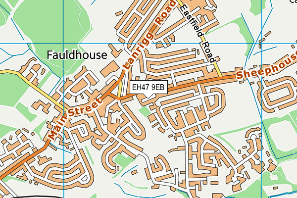 EH47 9EB map - OS VectorMap District (Ordnance Survey)