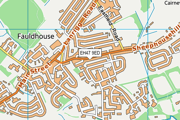 EH47 9ED map - OS VectorMap District (Ordnance Survey)