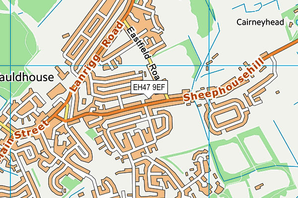 EH47 9EF map - OS VectorMap District (Ordnance Survey)