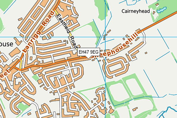 EH47 9EG map - OS VectorMap District (Ordnance Survey)