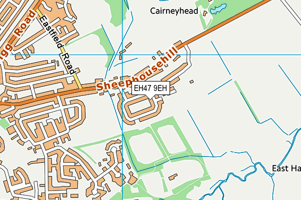 EH47 9EH map - OS VectorMap District (Ordnance Survey)