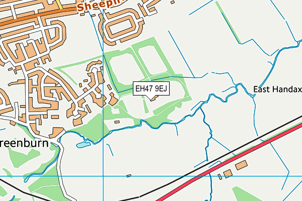 EH47 9EJ map - OS VectorMap District (Ordnance Survey)