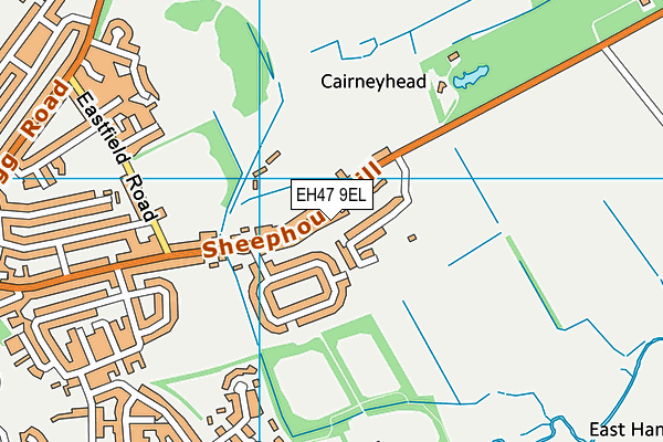 EH47 9EL map - OS VectorMap District (Ordnance Survey)