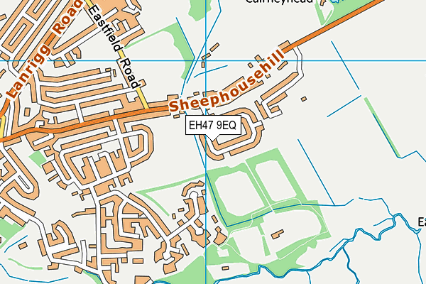 EH47 9EQ map - OS VectorMap District (Ordnance Survey)