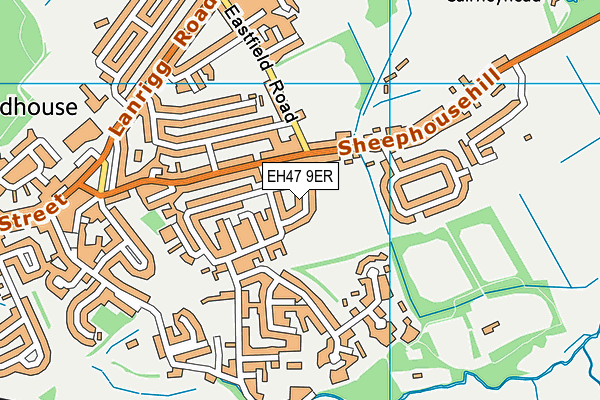 EH47 9ER map - OS VectorMap District (Ordnance Survey)