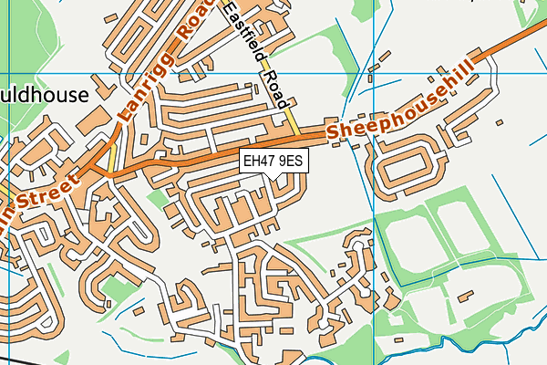 EH47 9ES map - OS VectorMap District (Ordnance Survey)