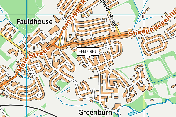 EH47 9EU map - OS VectorMap District (Ordnance Survey)