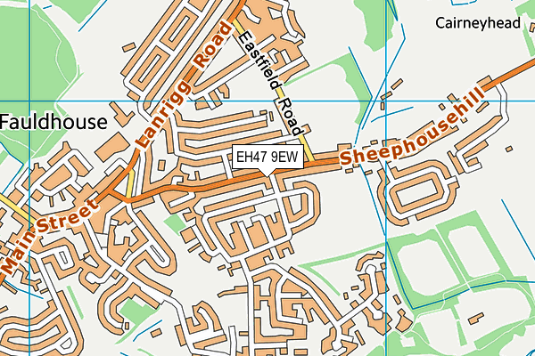 EH47 9EW map - OS VectorMap District (Ordnance Survey)