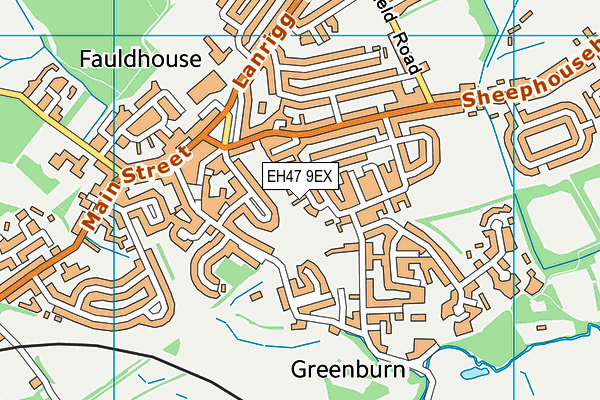 EH47 9EX map - OS VectorMap District (Ordnance Survey)