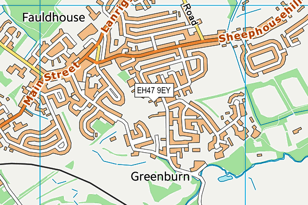 EH47 9EY map - OS VectorMap District (Ordnance Survey)