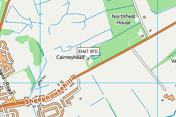 EH47 9FD map - OS VectorMap District (Ordnance Survey)