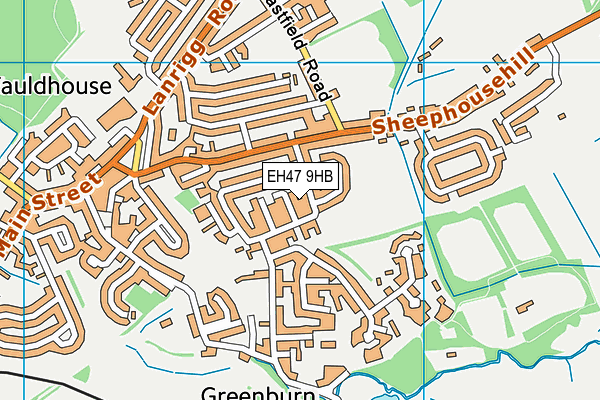 EH47 9HB map - OS VectorMap District (Ordnance Survey)