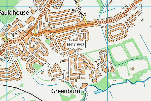 EH47 9HD map - OS VectorMap District (Ordnance Survey)