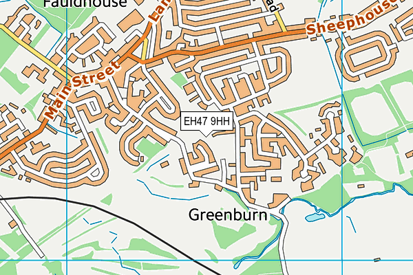 EH47 9HH map - OS VectorMap District (Ordnance Survey)