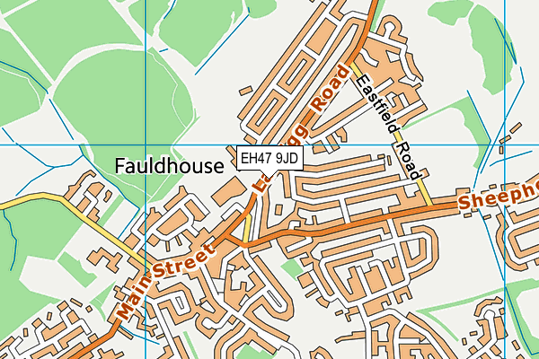 EH47 9JD map - OS VectorMap District (Ordnance Survey)