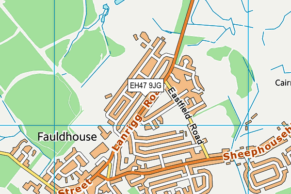 EH47 9JG map - OS VectorMap District (Ordnance Survey)