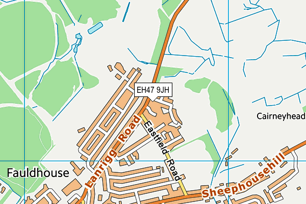 EH47 9JH map - OS VectorMap District (Ordnance Survey)