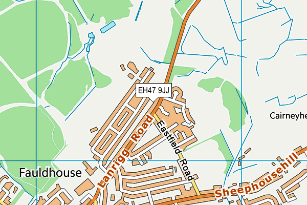 EH47 9JJ map - OS VectorMap District (Ordnance Survey)