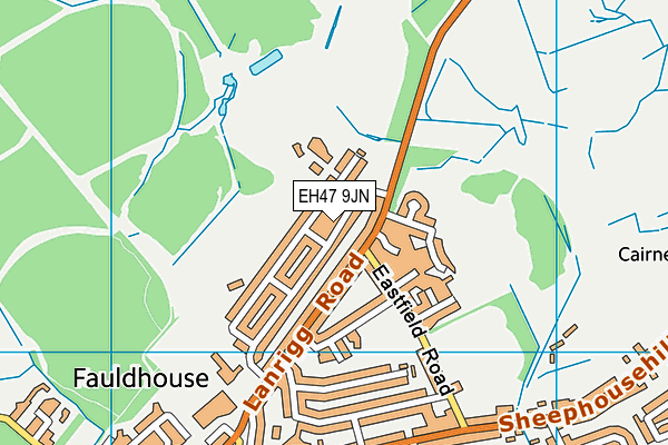 EH47 9JN map - OS VectorMap District (Ordnance Survey)