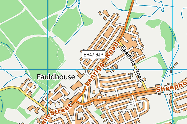 EH47 9JP map - OS VectorMap District (Ordnance Survey)