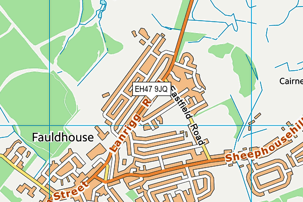 EH47 9JQ map - OS VectorMap District (Ordnance Survey)