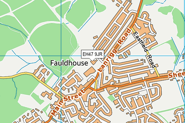 EH47 9JR map - OS VectorMap District (Ordnance Survey)